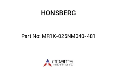 MR1K-025NM040-481 MR1K-025NM040-481